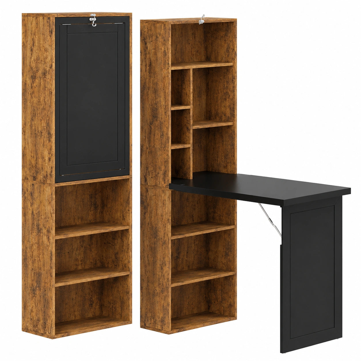 bureau-informatique-pliable-avec-etageres-reglables-et-compartiments-fztsel3284tf